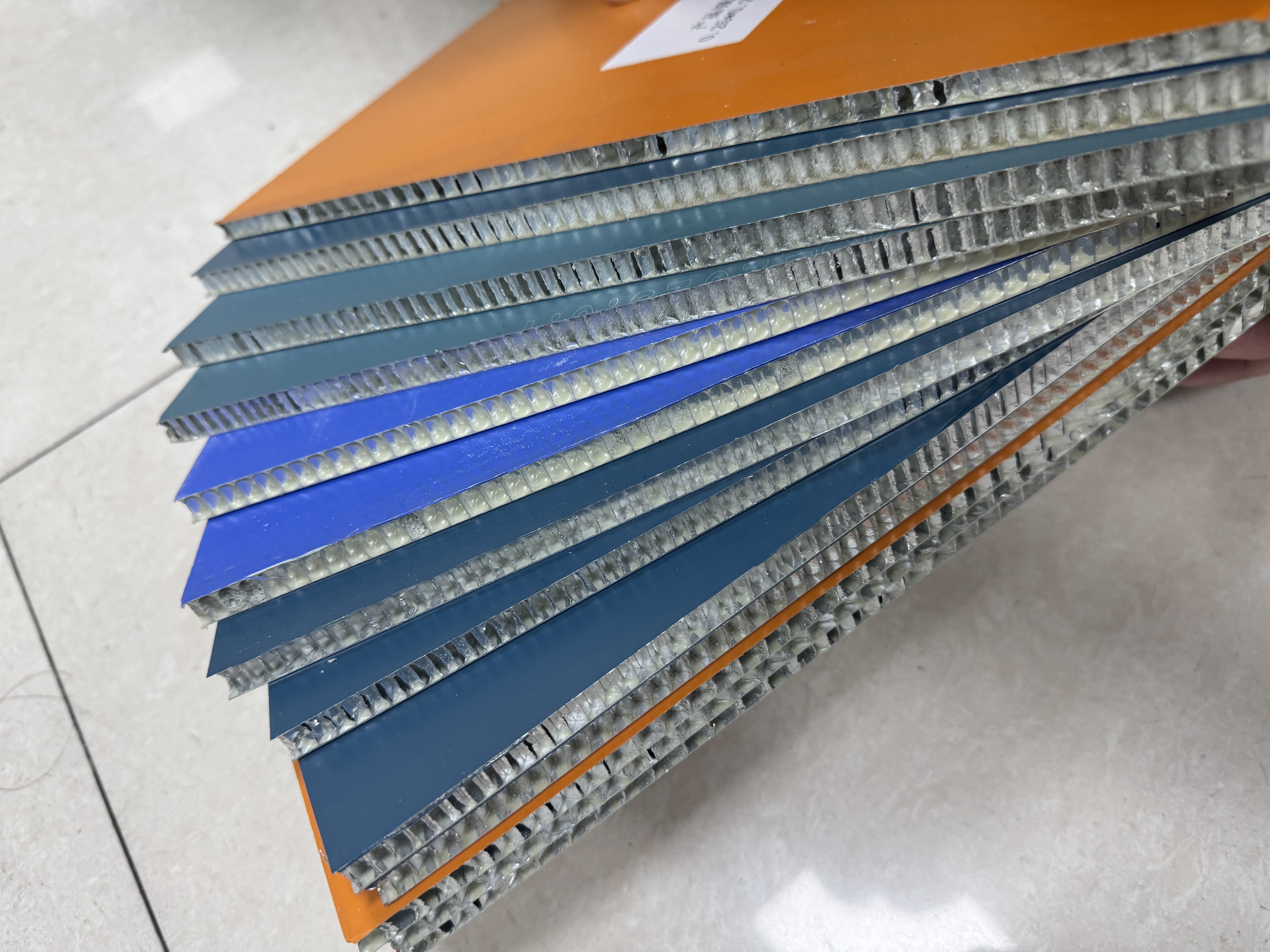 Honeycomb panel cross-section
