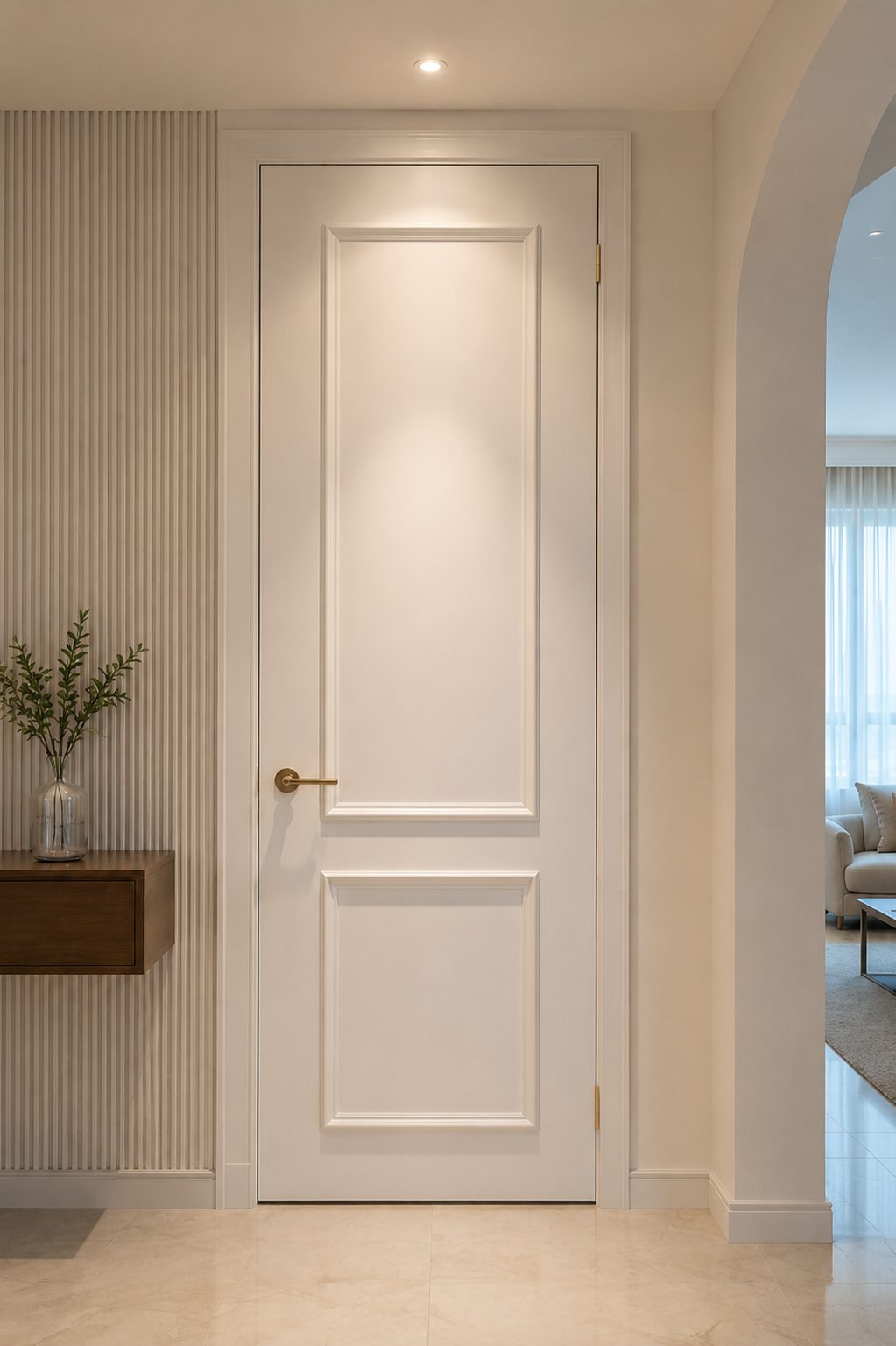 Dark Finish Aluminum Door